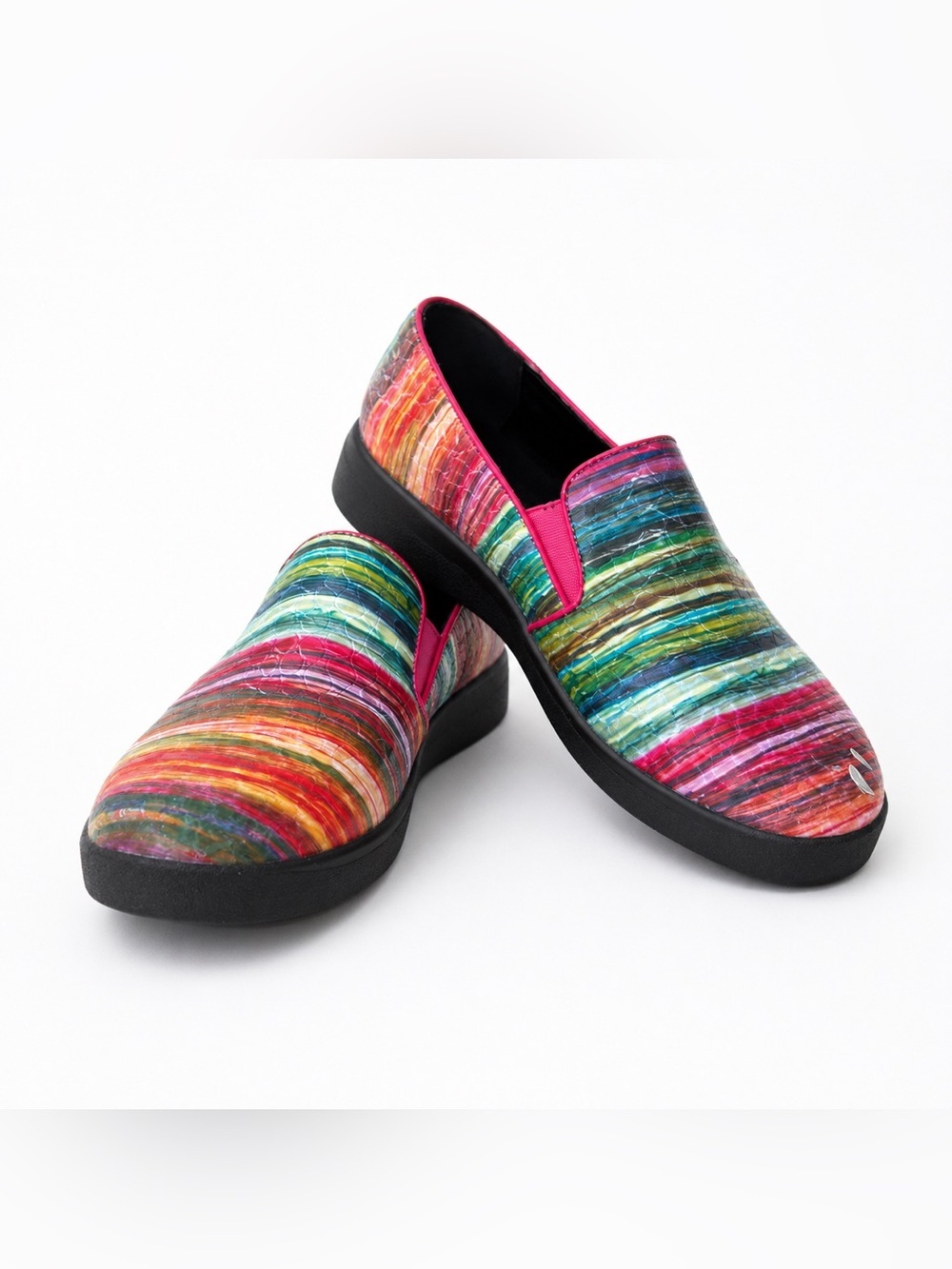Spring Step Rainbow Multicolor Slip-On Comfort Shoes Size 9